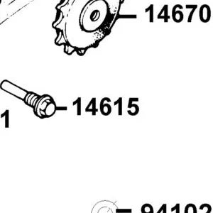 14615-LCA7-C11 PIN GUIDE ROLLER — diagram cutout