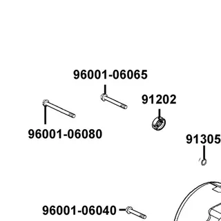 96001-06065-07G BOLT FLANGE SH6*65 — diagram cutout