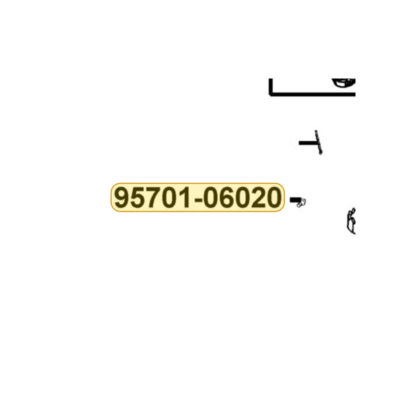 95701-06020-07G BOLT FLANGE 6*20 (K) — diagram cutout