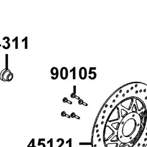 90105-KAR1-C00 BOLT SPL 6*25 — diagram cutout