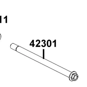 42301-LKL5-E31 AXLE REAR WHEEL — diagram cutout