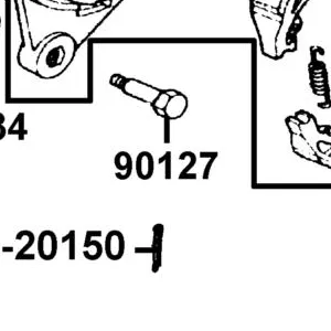 90127-LKL5-E31 BOLT RR BRK STP ARM — diagram cutout
