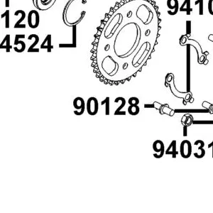 90128-KEC8-C00 BOLT HLANGE — diagram cutout