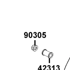 90305-LKL5-E31 NUT U FLANGE 16MM(K) — diagram cutout