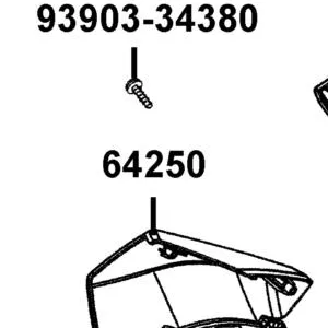 64250-LKL5-E30-N8P COVER R HORN — diagram cutout