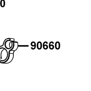 90660-KNBN-C00 CLAMPER TUBE — diagram cutout