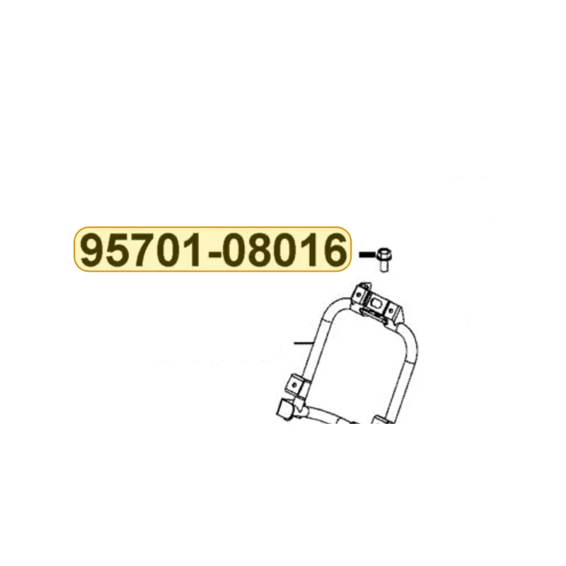 95701-08016-07G BOLT FLANGE 8*16 (K) — diagram cutout