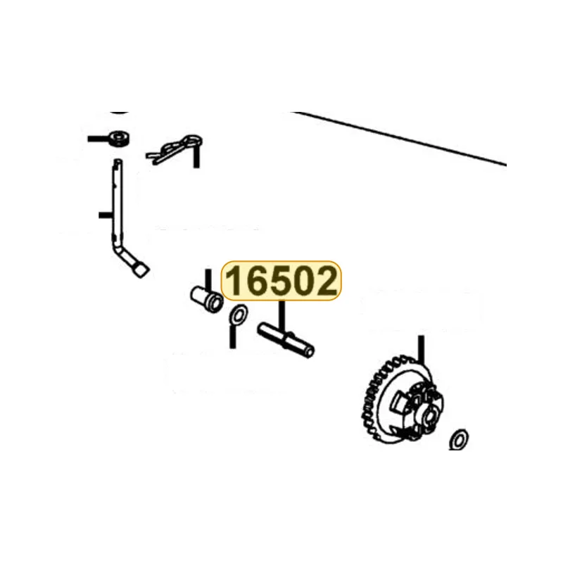 16502-LLH7-M30 SHAFT COMP GOVERNOR — diagram cutout