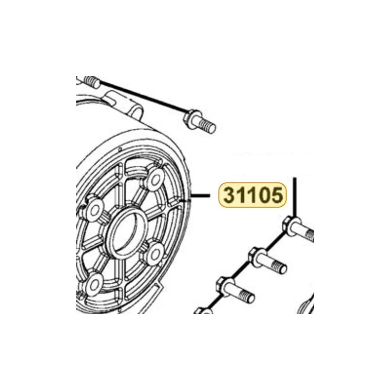 31105-LDH5-900 "CASE. FRONT STARTER" — diagram cutout