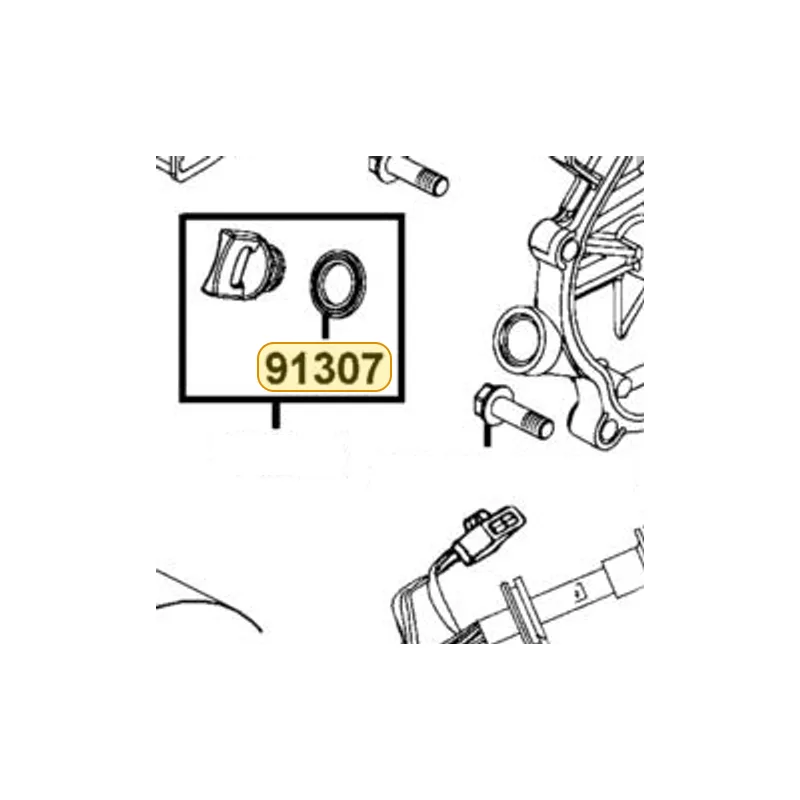 91307-LLH7-M30 RUBBER OIL LEVEL — diagram cutout