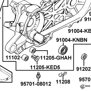 11205-KED5-C00 BUSH M STAND — diagram cutout