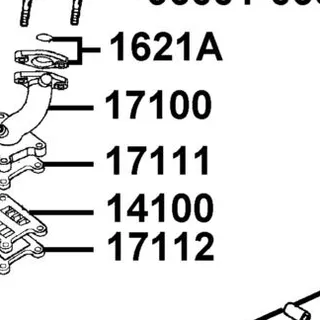 17111-LHM9-E90 GASKET INLET PIPE A — diagram cutout