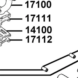 17112-KEB7-E90 GASKET INLET PIPE B — diagram cutout