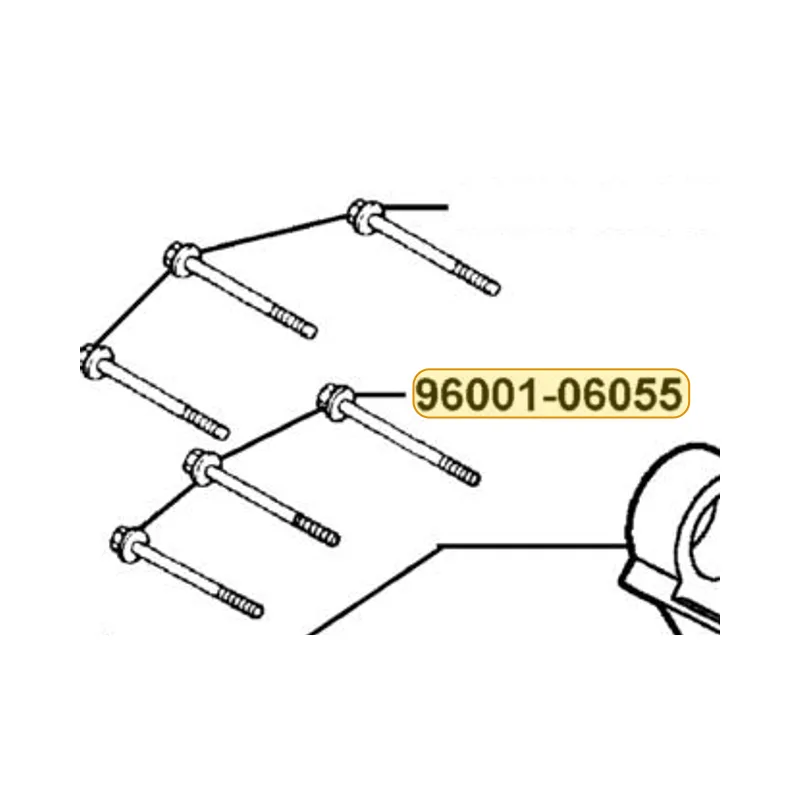 96001-06055-08 BOLT FLANGE SH 6*55 — diagram cutout