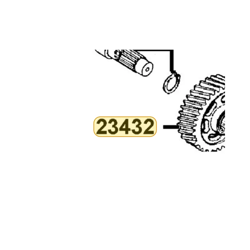 23432-KEB7-C00 GEAR FINAL — diagram cutout