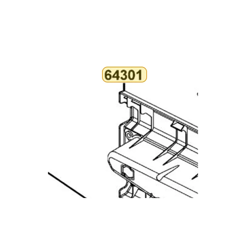 64301-LDH5-900-CER FRONT PANEL — diagram cutout