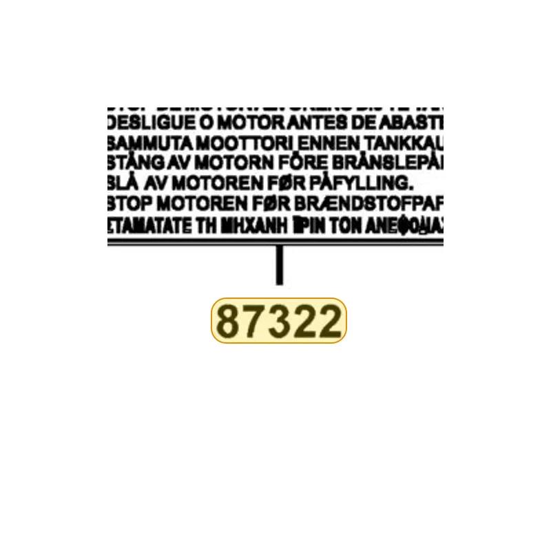 87322-LDH6-E00-T01 CAUTION FUEL UP — diagram cutout