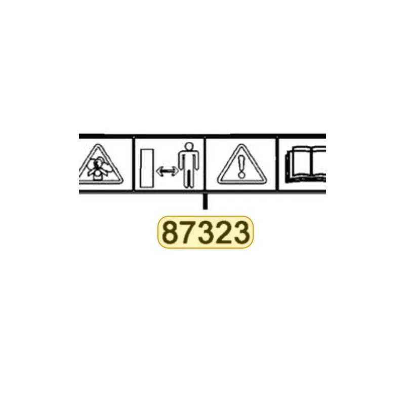 87323-LDH6-930-T01 LABEL WARNING — diagram cutout