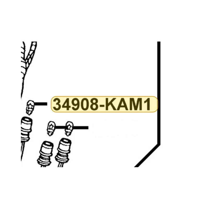 34908-KAM1-67A BULB WEDGE BASE T6.5(12V/3.4W) — diagram cutout