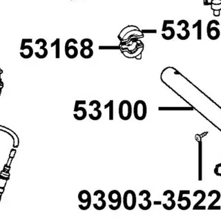 53100-LGR5-E10 HANDLE COMP STRG — diagram cutout