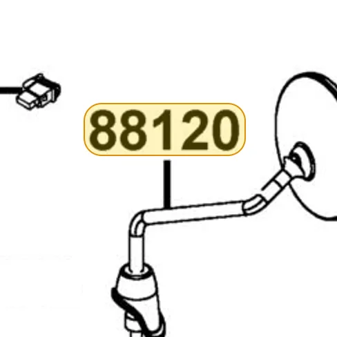 88120-LGR5-M30 Mirror Assembly Left Back — diagram cutout