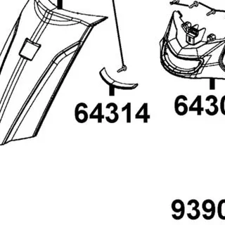 64314-LGR5-E10-NJP RIB FRONT COVER LOW — diagram cutout