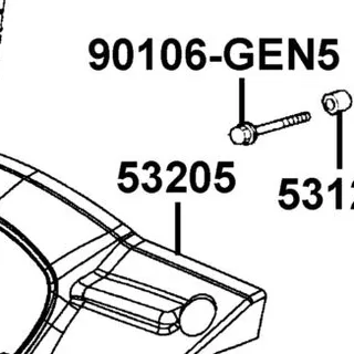 53205-LGR4-M30-R9P COVER HANDLE FR — diagram cutout