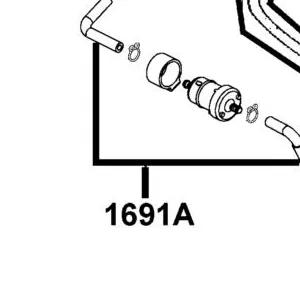1691A-LGR4-M30 STRAINER ASSY.,FUEL — diagram cutout