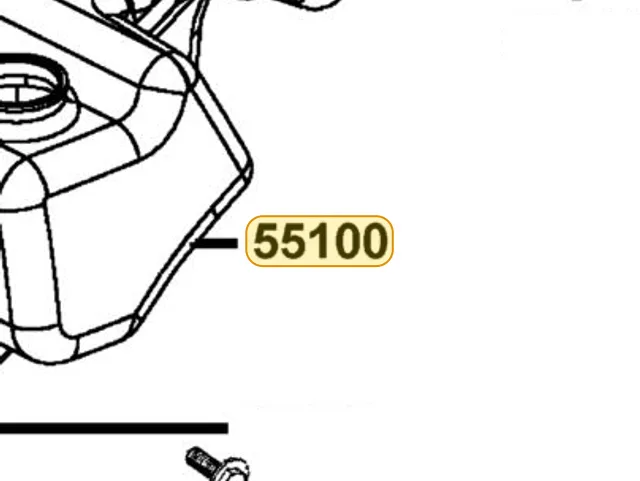 55100-LGR4-E10 Tank Oil — diagram cutout