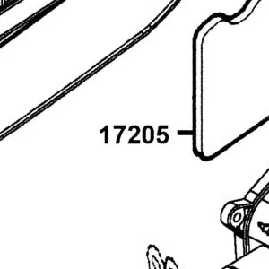 17205-LGR4-E10 ELEMENT AIR/C — diagram cutout
