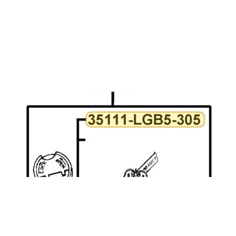 35111-LGB5-305 KEY COMP R — diagram cutout