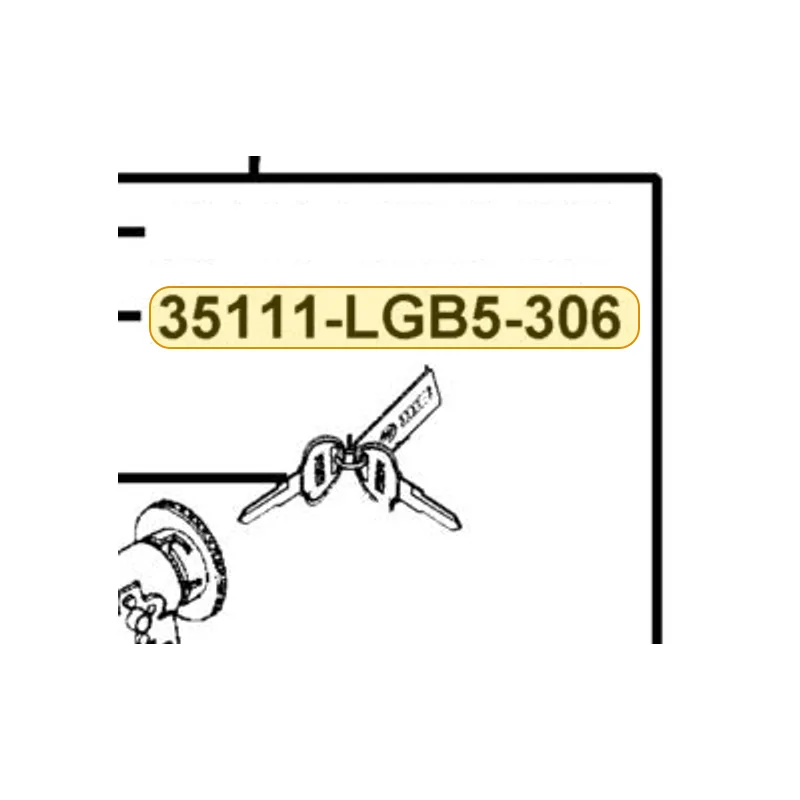 35111-LGB5-306 KEY COMP L — diagram cutout