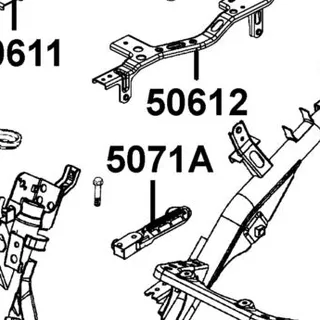5071A-LDA6-C00 BAR STEP R ASSY — diagram cutout