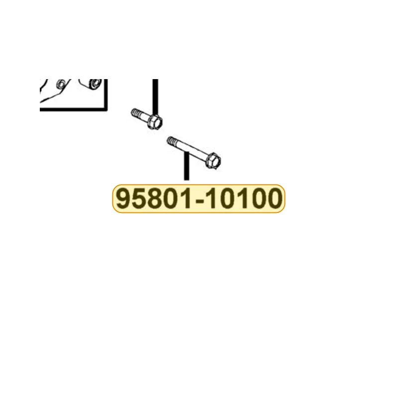95801-10100-08G BOLT FLANGE 10*100 (CG) — diagram cutout