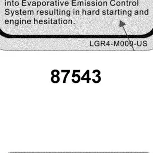 87543-LGR4-M30-T01 LABEL FUEL FILL CAUTION — diagram cutout