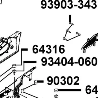 64316-LCB9-C10-X1R PLUG FLOOR — diagram cutout