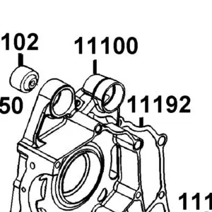 11100-ACC1-E10 CRANK CASE COMP RIGHT — diagram cutout