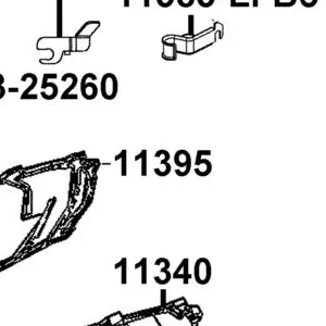 11395-LFB5-C00 GASKET L COVER @A — diagram cutout