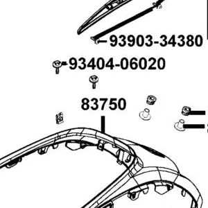 83750-LGR5-E10-18P REAR CENTER COVER — diagram cutout