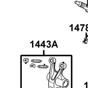 1443A-LFE2-C00 ARM ASSY, VALVE ROCKER — diagram cutout