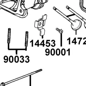 14453-LKE7-C00 SET PLATE ROCKER ARM SHAFT — diagram cutout