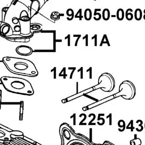 14711-LFE2-C0B VALVE INLET — diagram cutout