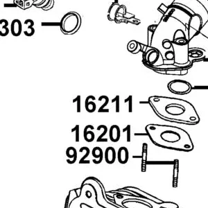 16211-LFE2-C00 INSULATOR CARB — diagram cutout