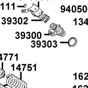 39303-LEB2-C00 "SEAL,HIGH TENSION FUEL INJECT" — diagram cutout