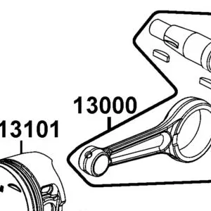 13000-AEB9-E00 CRANK SHAFT COMP — diagram cutout