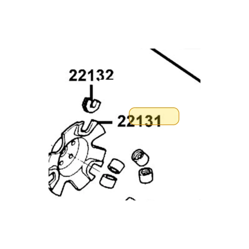 22121-GFY6-325 ROLLER SET WEIGHT (1SET:6PCS) — diagram cutout