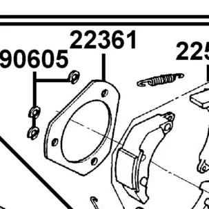 22361-LHJ3-C00 PLATE CLUTCH SIDE — diagram cutout