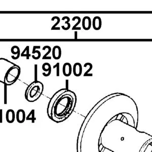 23200-LFE2-C00 "FACE ASSY., DRIVEN" — diagram cutout