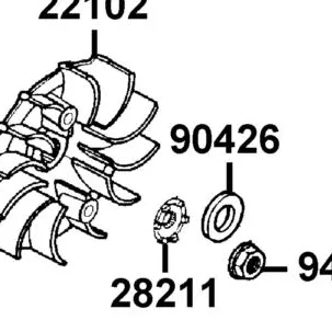 28211-ADG1-C00 RATCHET KICK STARTER — diagram cutout