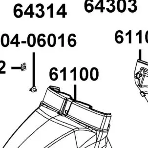 61100-LGR5-E10-NVP FENDER FRONT A — diagram cutout